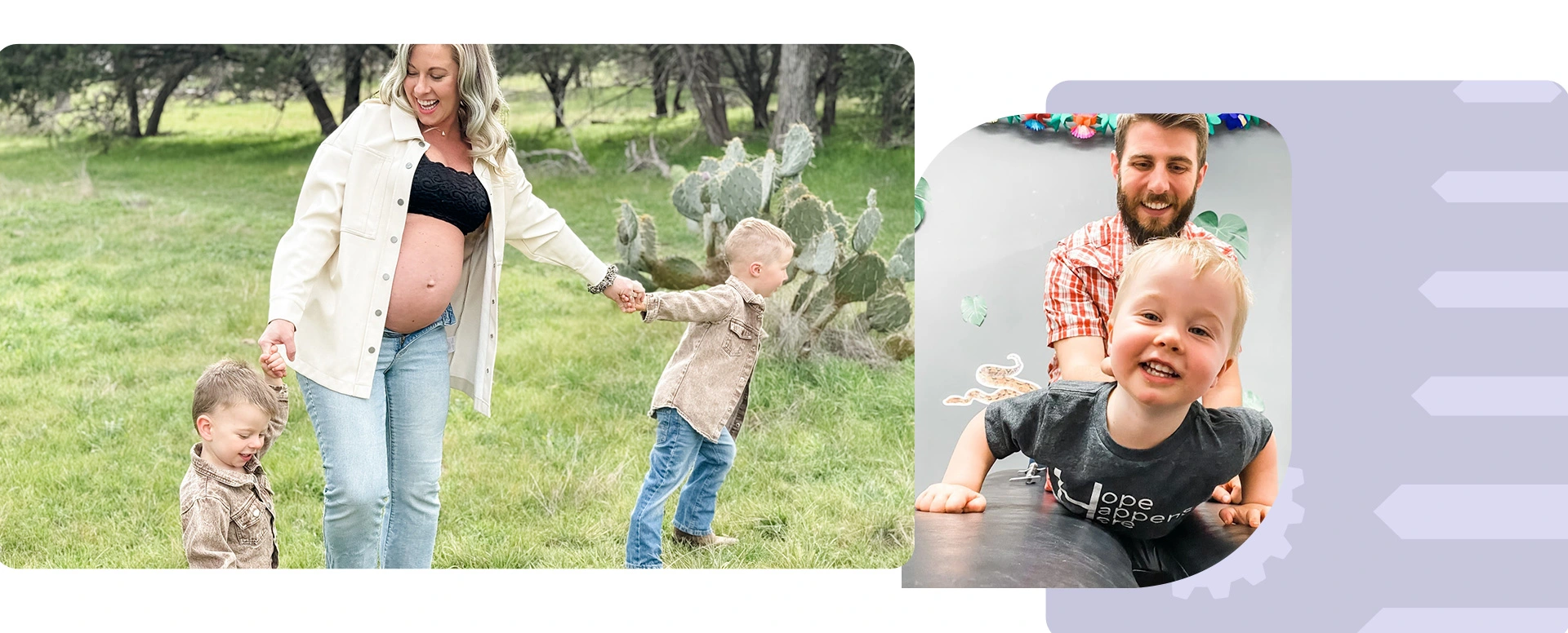 Mother with children and family enjoying time outdoors — Credence Chiropractic Georgetown TX